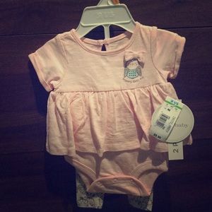 Newborn 2 piece baby girl set